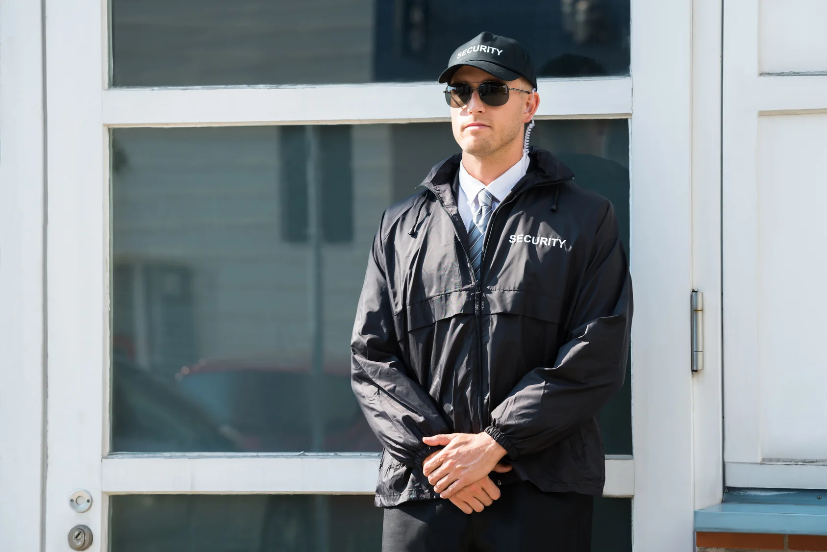 Professioneller Sicherheitsmitarbeiter von Nordrhein Security